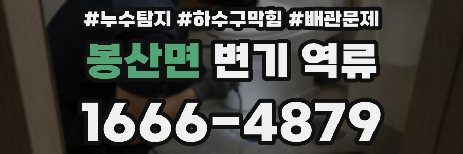 봉산면 변기 역류