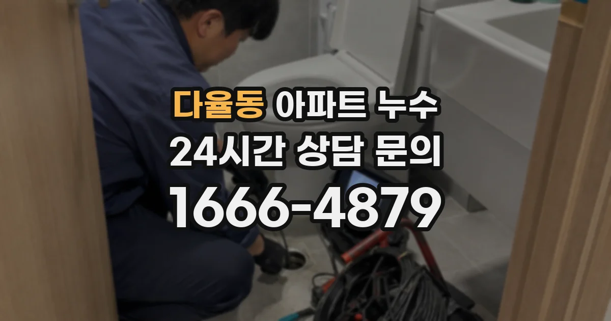 다율동 아파트 누수