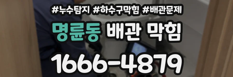 명륜동 배관 막힘