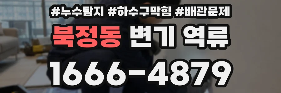 북정동 변기 역류