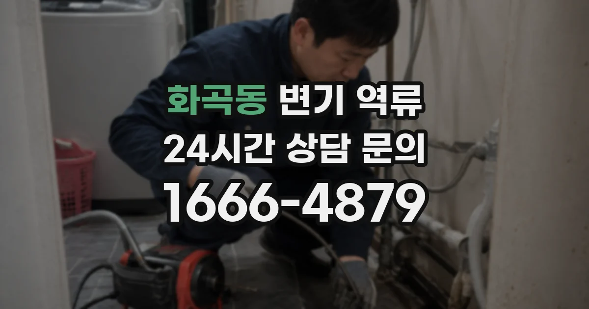 화곡동 변기 역류