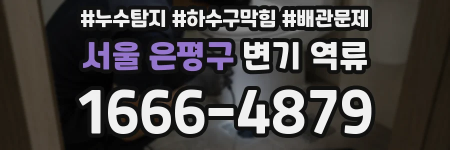 서울 은평구 변기 역류