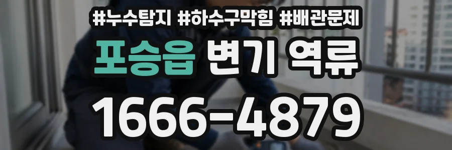 포승읍 변기 역류