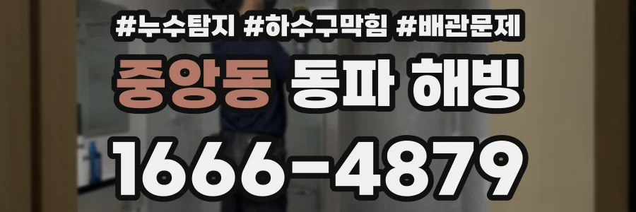 중앙동 동파 해빙