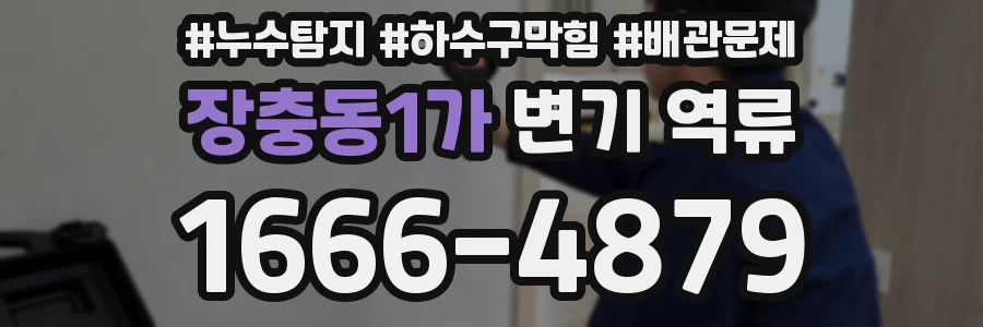 장충동1가 변기 역류