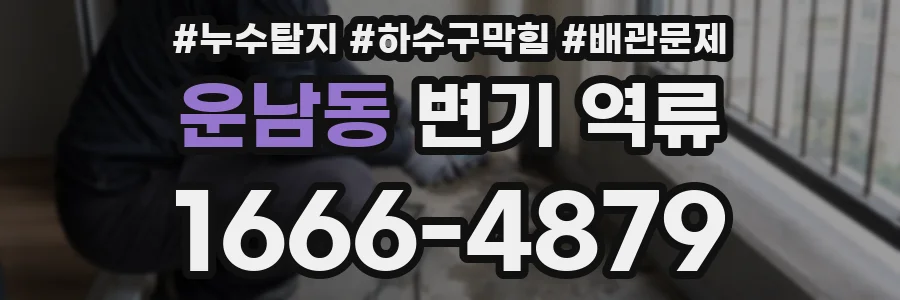 운남동 변기 역류