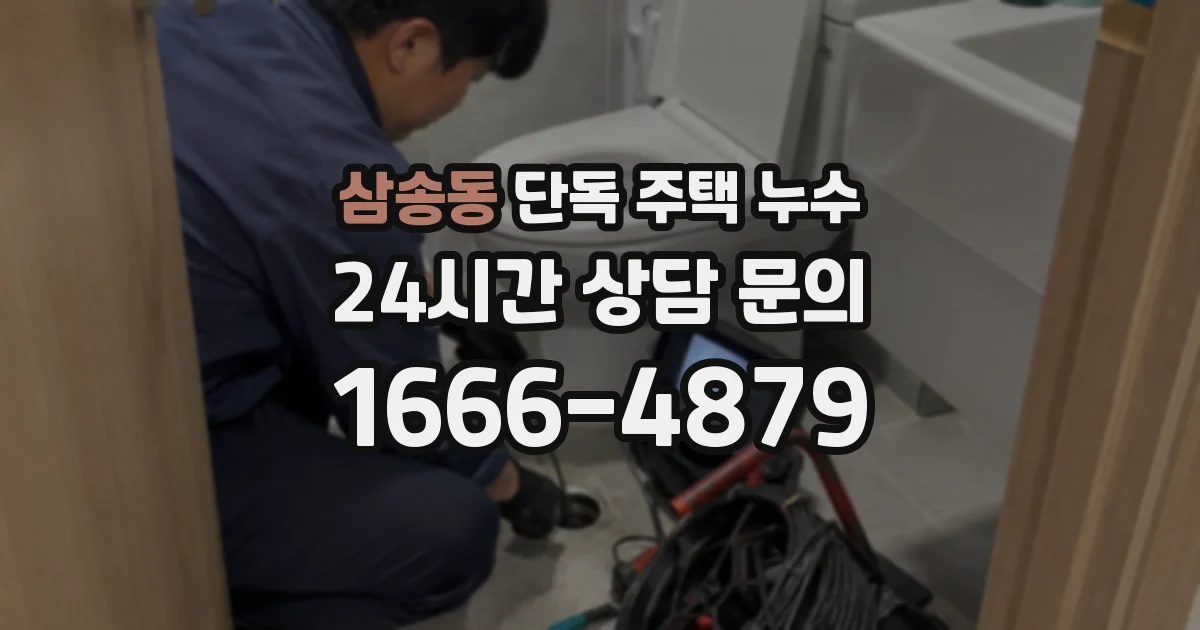 삼송동 단독 주택 누수