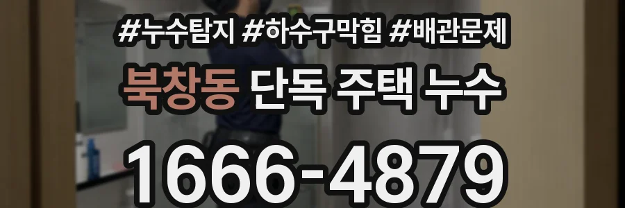 북창동 단독 주택 누수