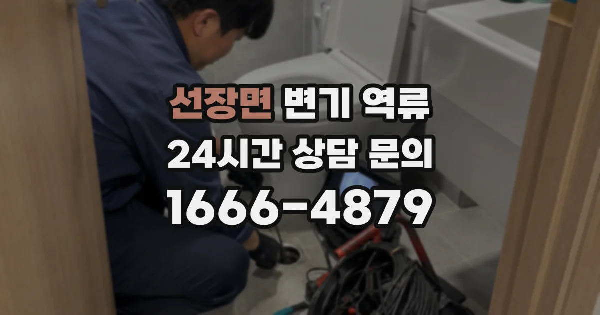 선장면 변기 역류