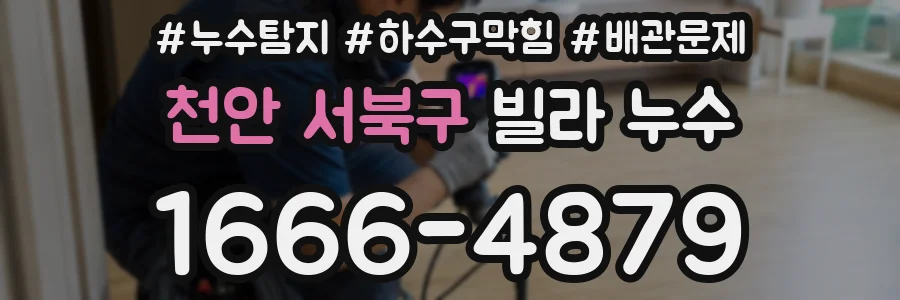 천안 서북구 빌라 누수