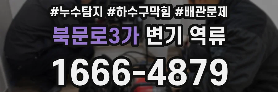 북문로3가 변기 역류