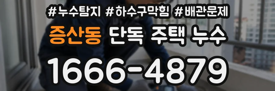 증산동 단독 주택 누수