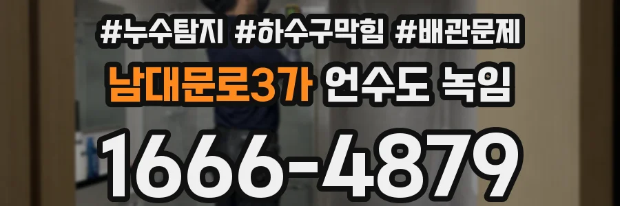 남대문로3가 언수도 녹임