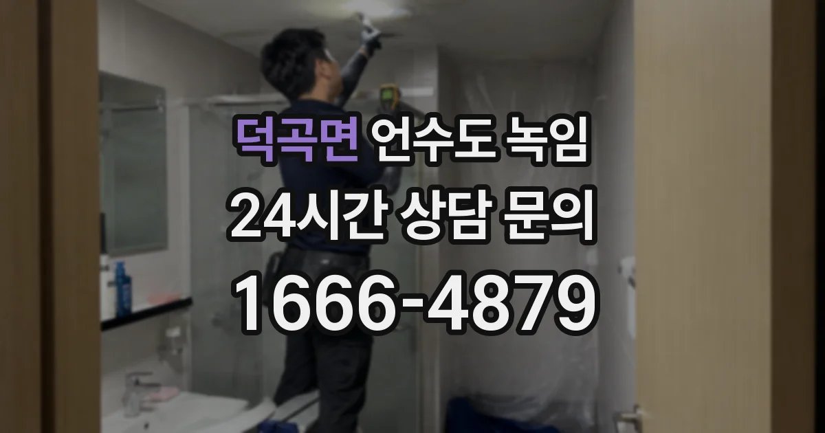 덕곡면 언수도 녹임