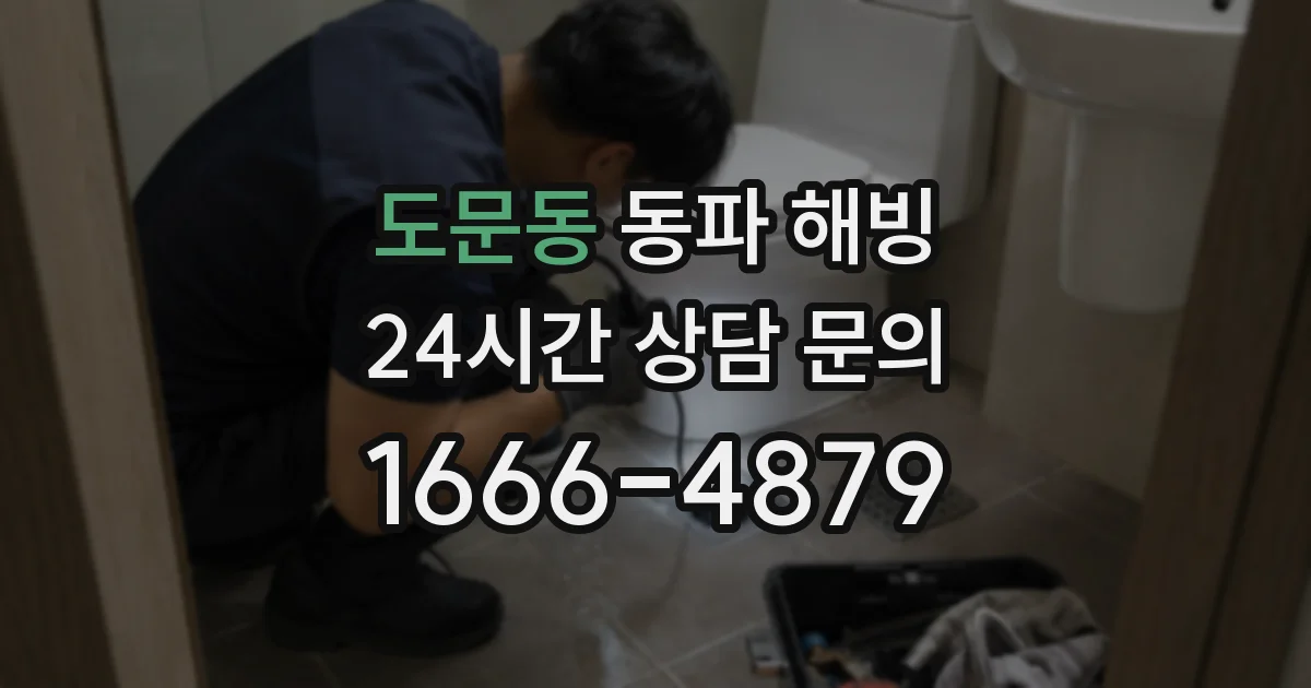 도문동 동파 해빙