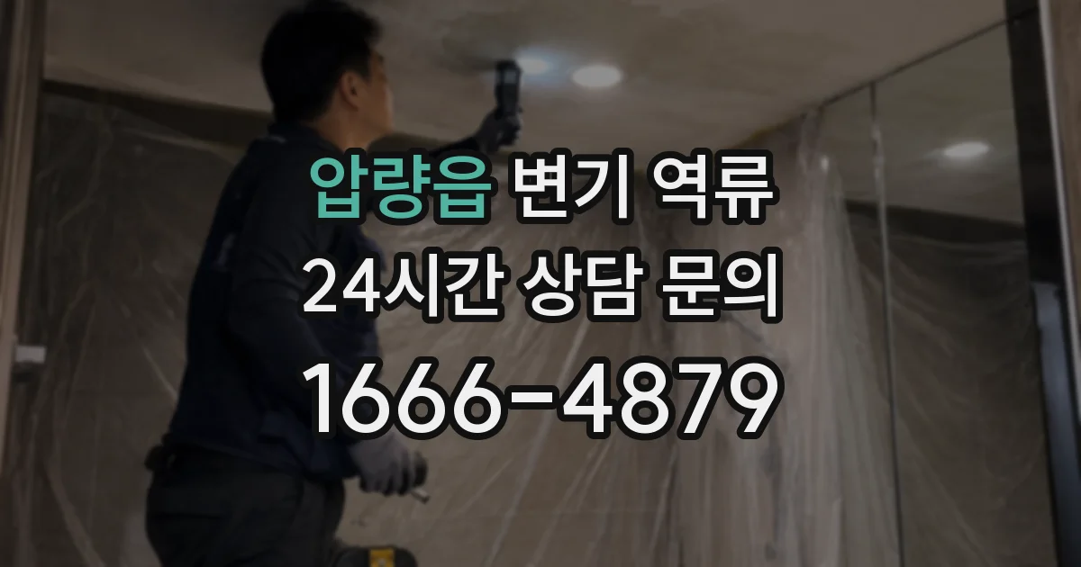 압량읍 변기 역류