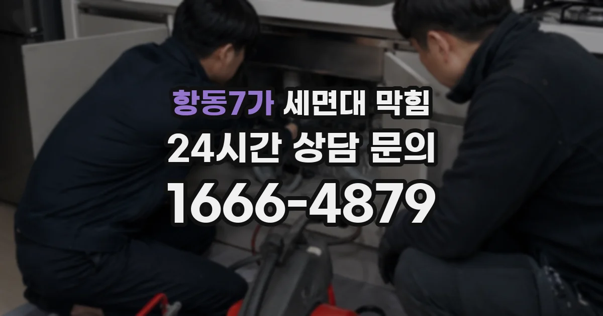 항동7가 세면대 막힘