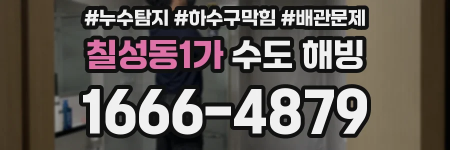 칠성동1가 수도 해빙