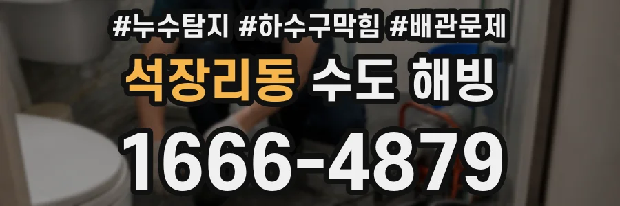 석장리동 수도 해빙