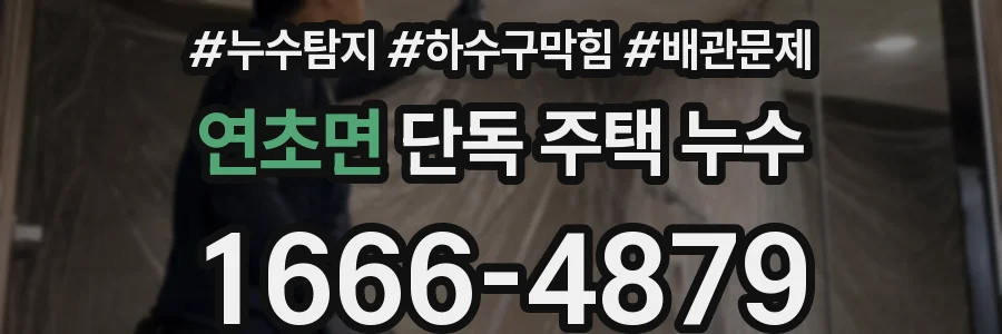 연초면 단독 주택 누수