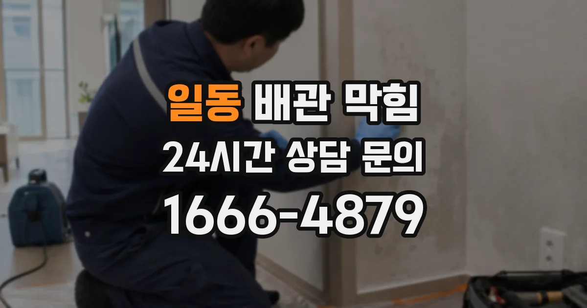 일동 배관 막힘