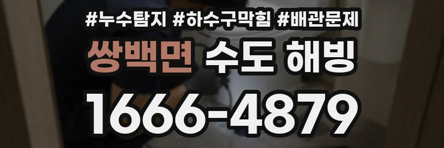 쌍백면 수도 해빙