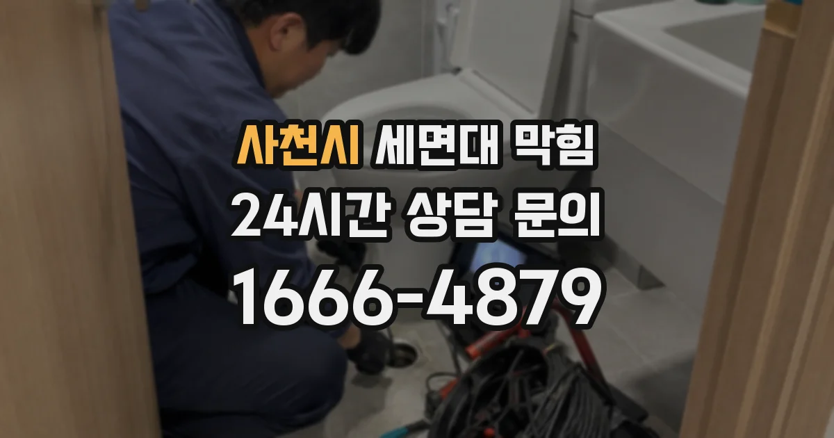 사천시 세면대 막힘