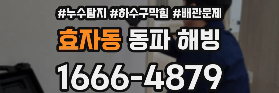 효자동 동파 해빙