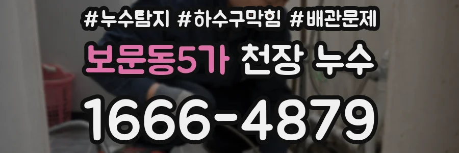 보문동5가 천장 누수