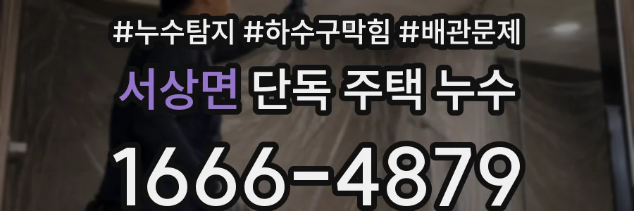 서상면 단독 주택 누수