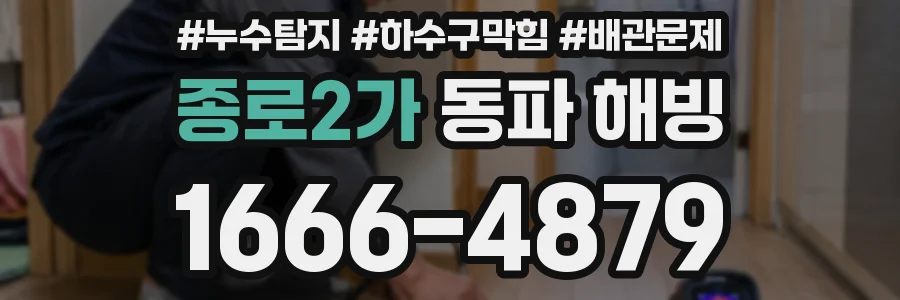 종로2가 동파 해빙