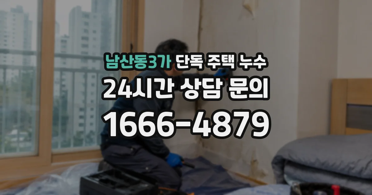남산동3가 단독 주택 누수