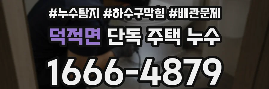 덕적면 단독 주택 누수