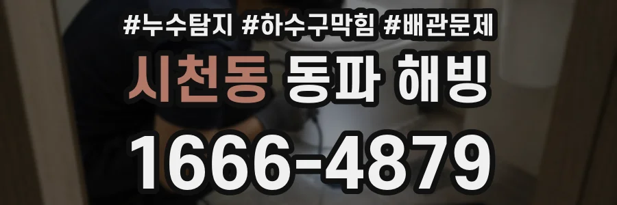 시천동 동파 해빙