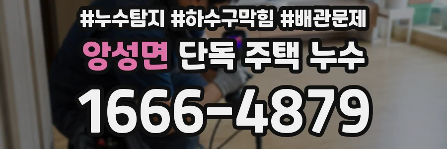 앙성면 단독 주택 누수