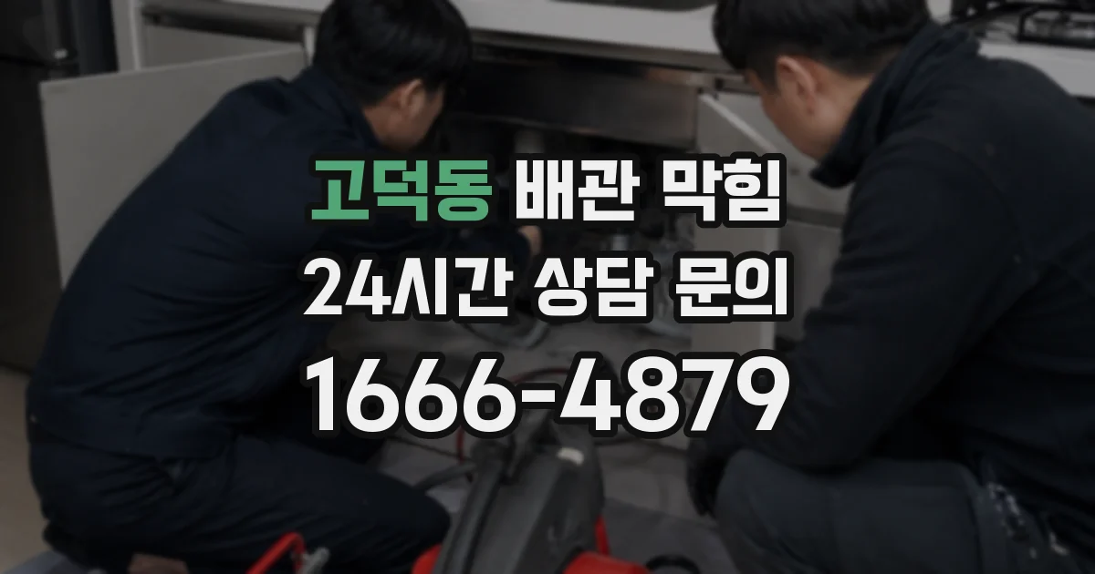 고덕동 배관 막힘