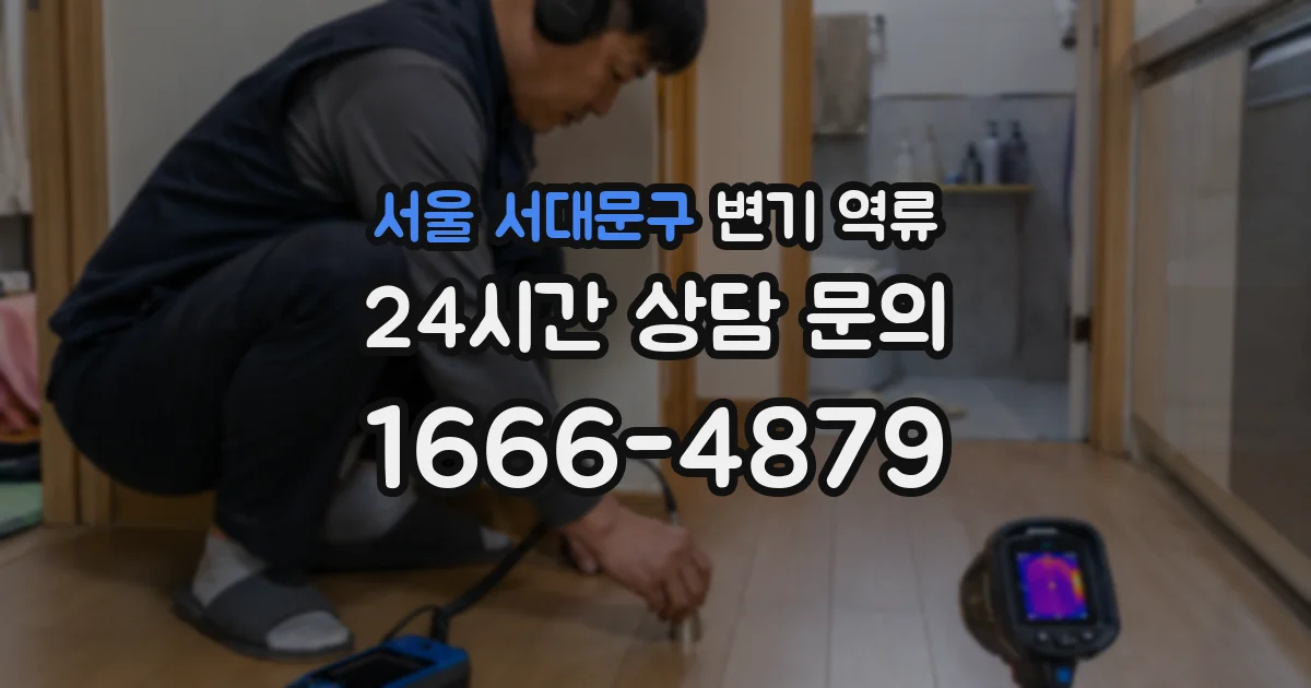 서울 서대문구 변기 역류