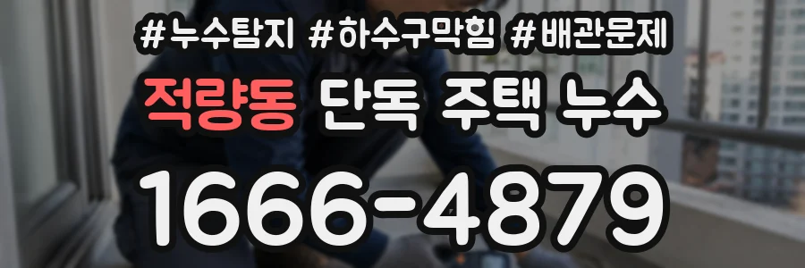 적량동 단독 주택 누수