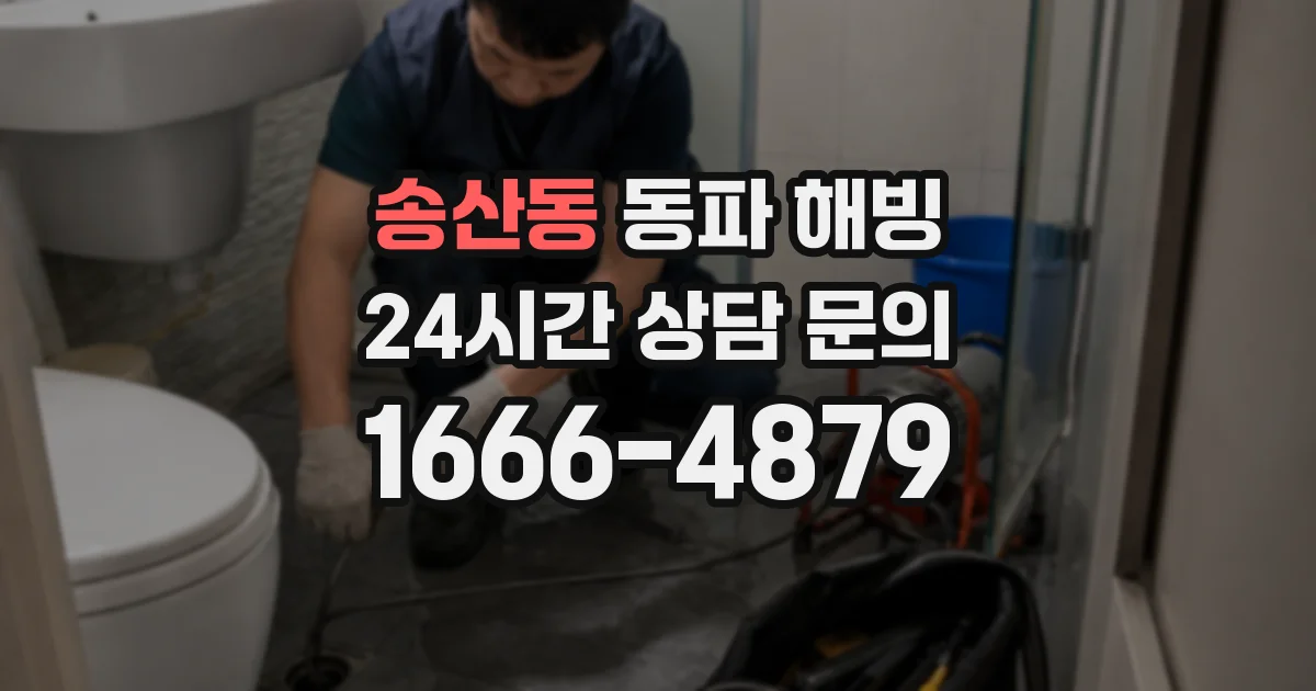 송산동 동파 해빙