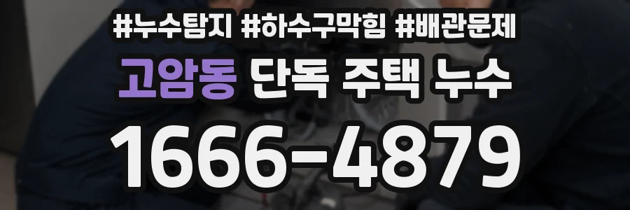 고암동 단독 주택 누수