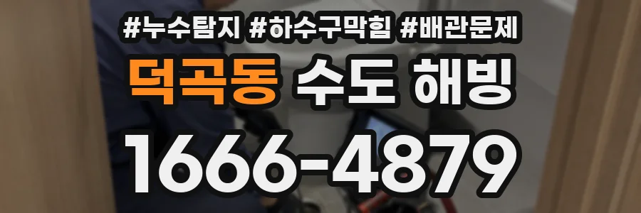 덕곡동 수도 해빙