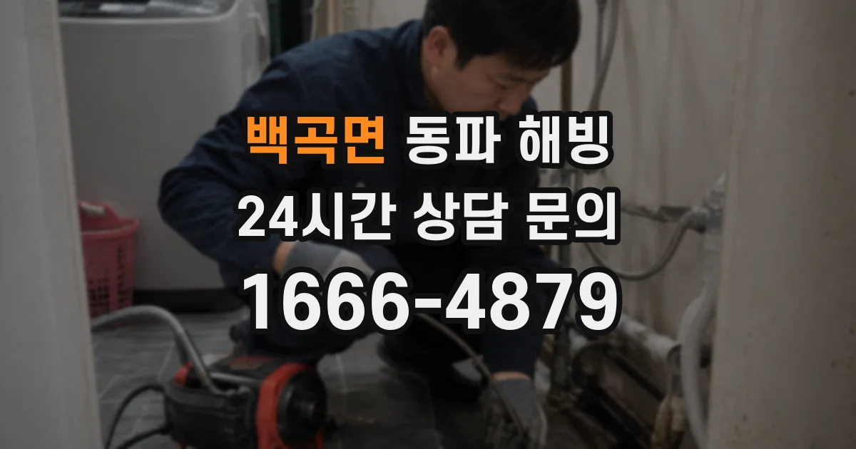 백곡면 동파 해빙