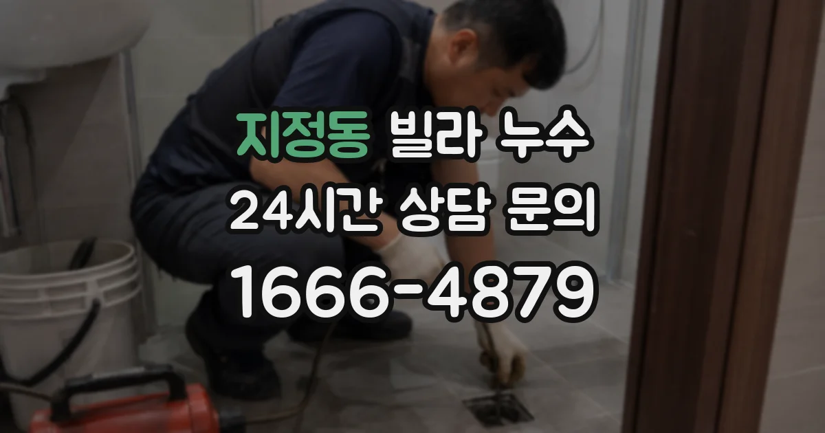 지정동 빌라 누수