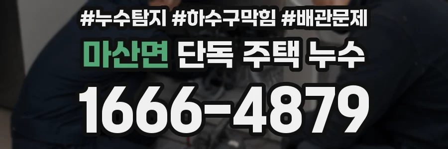 마산면 단독 주택 누수