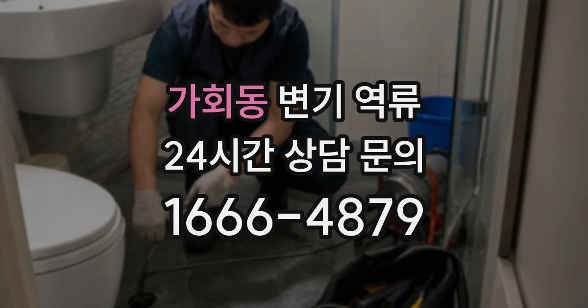 가회동 변기 역류