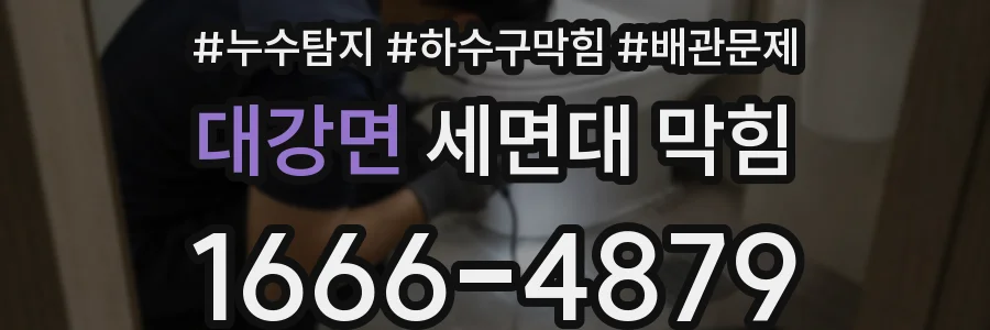 대강면 세면대 막힘
