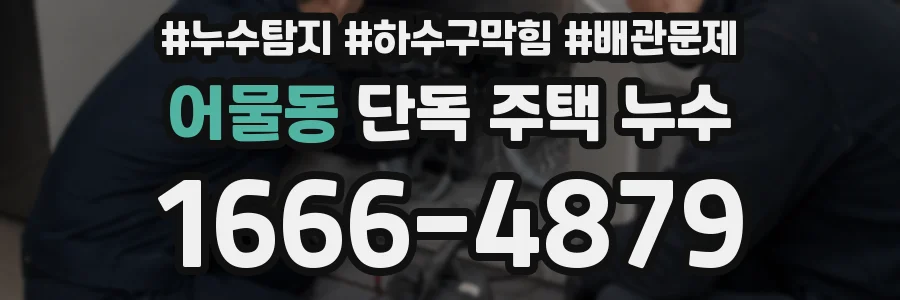 어물동 단독 주택 누수