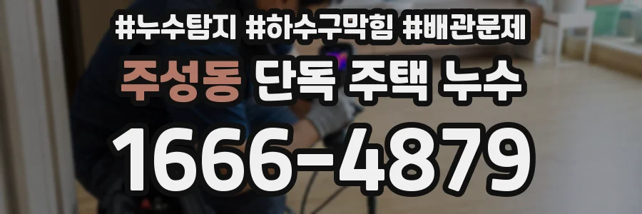 주성동 단독 주택 누수