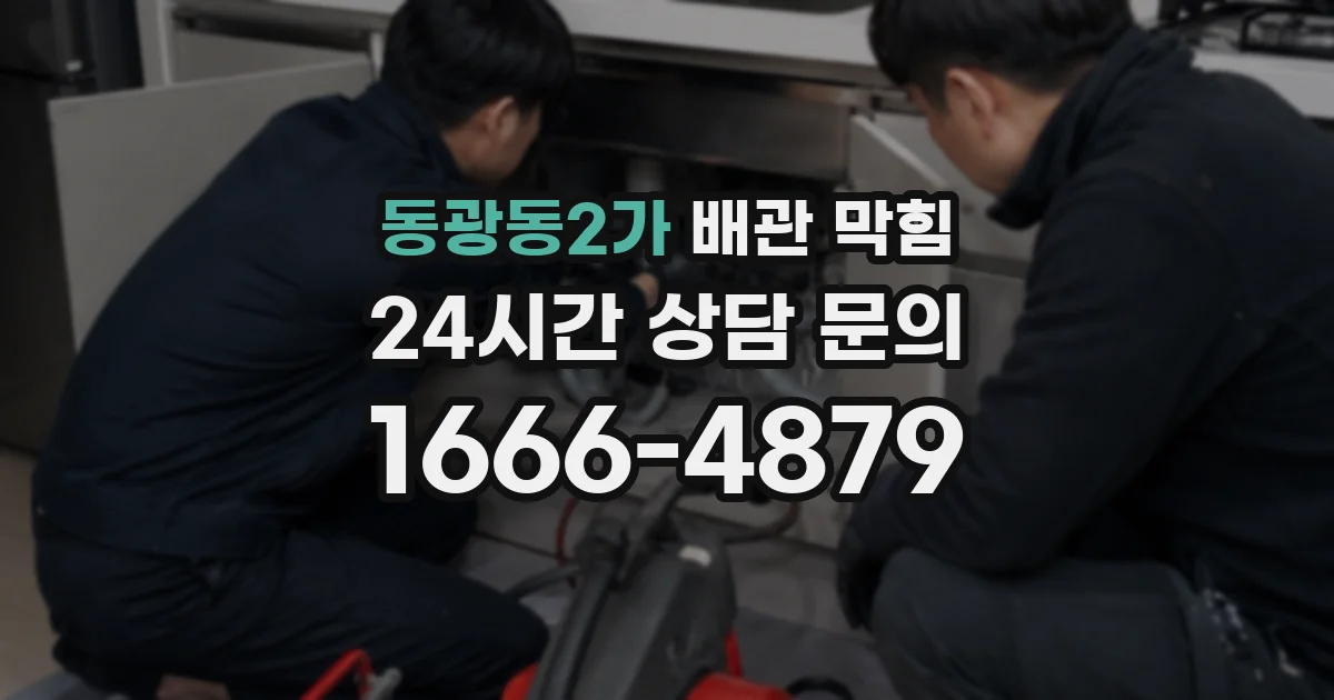 동광동2가 배관 막힘
