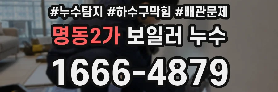 명동2가 보일러 누수